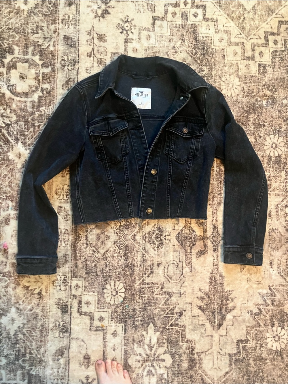Hollister Black Denim Jacket